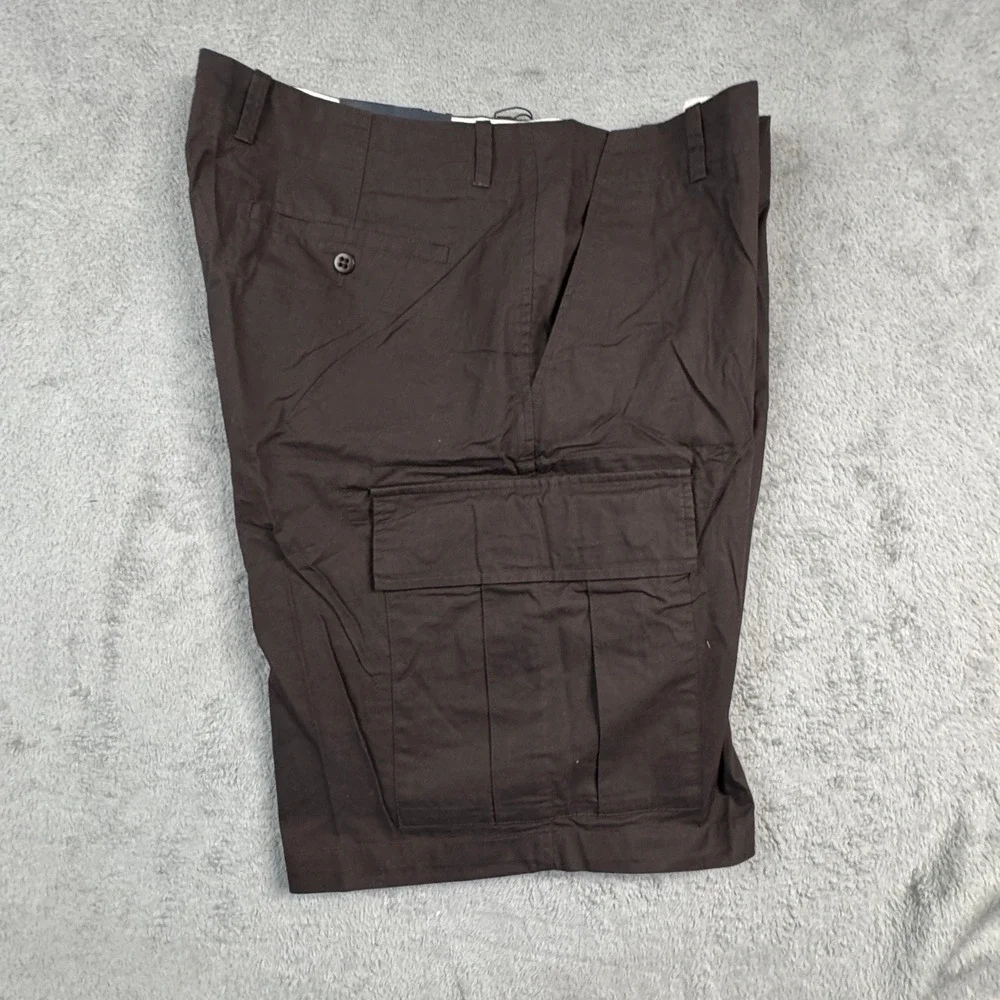 NWT Lincs David Chu Mens Cargo Shorts Brown Size W38in.Cotton Casual Utility‎